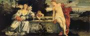 Titian Sacred and Profanc Love china oil painting reproduction