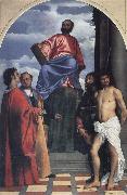 Titian St Mark with SS Cosmas,Damian,Roch and Sebastian china oil painting reproduction