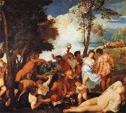 Titian The Bacchanal of the Andrians china oil painting reproduction