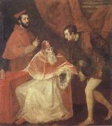 Titian Pope Paul III and his Cousins Alessandro and Ottavio Farneses of Youth china oil painting reproduction