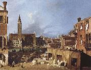 Canaletto Stenhuggarverkstaden oil