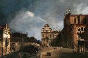 Canaletto Santi Giovanni e Paolo and the Scuola di San Marco oil painting picture wholesale