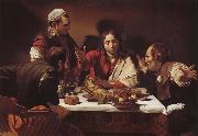 Caravaggio Maltiden in Emmaus oil on canvas