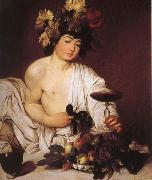 Caravaggio The young Bacchus oil