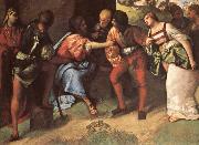 Giorgione The Adulteress brought before christ Giorgione china oil painting reproduction