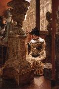 J.J.Tissot The Aesthetics at the Louvre china oil painting reproduction