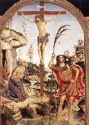 Pinturicchio The Crucifixion with Sts Jerome and Christopher china oil painting reproduction