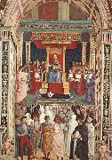 Pinturicchio Pope Aeneas Piccolomini Canonizes Catherine of Siena china oil painting reproduction