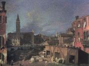 Canaletto the stonemason s yard oil