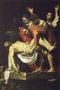 Caravaggio Christian burial oil