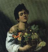 Caravaggio ung man med fruktkorg oil painting picture wholesale