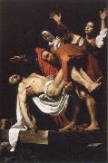 Caravaggio the entombment oil