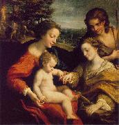 Correggio The Mystic Marriage of St. Catherine oil on canvas