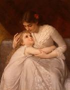 E.Munier Pardon, Mama oil on canvas