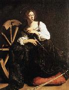 Caravaggio St Catherine of Alexandria oil on canvas