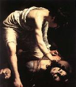 Caravaggio David oil