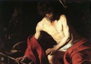 Caravaggio St John the Baptist oil