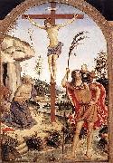 Pinturicchio The Crucifixion with Sts. Jerome and Christopher, china oil painting reproduction