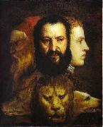 Titian The Allegory of Age Governed by Prudence is thought to depict Titian, oil on canvas