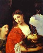 Titian Salome, or Judith oil on canvas