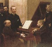 plato around the piano  by henri fantin latour oil on canvas