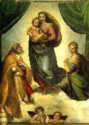 Raphael the sistine madonna oil