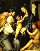 Raphael the madonna dell' impannata oil