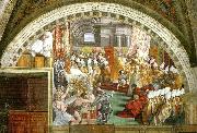 Raphael coronation of charlemagne oil on canvas