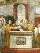 Raphael oath of pope leo 111fresco detail oil on canvas