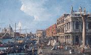 Canaletto The Molo Venice oil