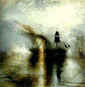 J.M.W.Turner peace burial at sea oil on canvas