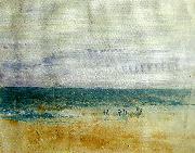 J.M.W.Turner figures on the shore 1835-40 oil on canvas