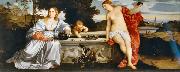 Titian Sacred and Profane Love oil on canvas