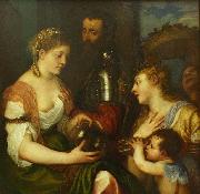 Titian Allegorie conjugale oil on canvas