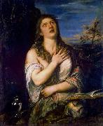 Titian Bubende Hl. Maria Magdalena oil on canvas