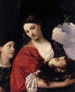 Titian Salome con la testa del Battista oil on canvas