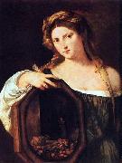 Titian Profane Love - Vanity oil on canvas