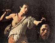 Caravaggio David oil