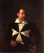 Caravaggio Portrait of Antonio Martelli. oil on canvas