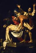 Caravaggio Deposition of Christ oil on canvas