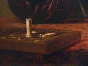 Caravaggio Caravaggio Cardsharps Kimbell detail oil