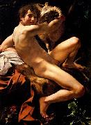 Caravaggio Saint John the Baptist oil