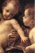 Correggio Virgin and Child with an Angel oil on canvas