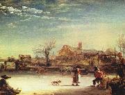 REMBRANDT Harmenszoon van Rijn Winterlandschaft oil