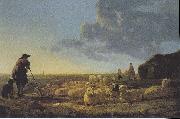 Aelbert Cuyp Flock of sheep at pasture oil painting picture wholesale