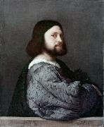 Titian Herr in Blau oil on canvas