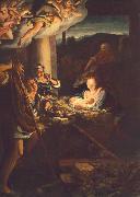 Correggio Nativity oil on canvas