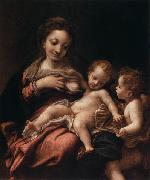 Correggio Virgin and Child with an Angel oil