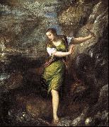 Titian Saint Margaret oil