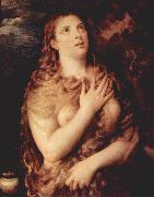 Titian Penitent Magdalene oil on canvas